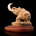 /В244 Изделия из кости МАМОНТ ТРУБЯЩИЙ коричневый (бивень мамонта, клык моржа, дерево)