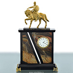 0030184 Златоуст Часы Юрий Долгорукий яшма,позолота, в П/У