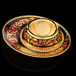 Подставка под яйцо с позолотой и эмалью. Златоуст