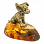 Статуэтка с янтарем "Собака чихухуа в кофте", фотография 1. Интернет-магазин ЛАВКА ПОДАРКОВ