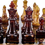 Шахматы с инкрустацией и фигурами из янтаря 28х28 см, фотография 7. Интернет-магазин ЛАВКА ПОДАРКОВ
