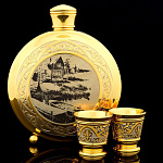 0020154/6105 Златоуст НАБОР "Охотничий" Фляга+2стопки