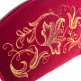 Косметичка бархатная "Романс". Бордовая с золотой вышивкой, фотография 4. Интернет-магазин ЛАВКА ПОДАРКОВ
