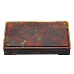 0080049-НП ЯНТАРЬ Домино "классика" коньячный короб, молочные фишки