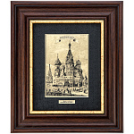 /16*21см Офорт черно-белый "Старая Москва. Покровский собор"