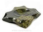 24907 Нат.камень  Пепельница Змеевик(3767) 