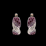 821676/6,06г  Серебро 925* СЕРЬГИ вст.Сваровски