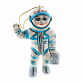 Керамическая елочная игрушка "Космонавт", фотография 1. Интернет-магазин ЛАВКА ПОДАРКОВ
