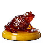 Янтарная статуэтка "Жаба"
