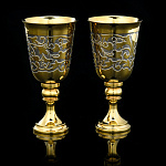 202782 Златоуст НАБОР ВОДОЧНЫЙ"Осенний мотив" 2 рюмки,пенал