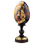 Деревянное пасхальное яйцо на подставке "Воскресение Христово", фотография 2. Интернет-магазин ЛАВКА ПОДАРКОВ