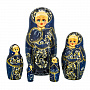 Матрешка "Цветы" 5 мест, фотография 3. Интернет-магазин ЛАВКА ПОДАРКОВ