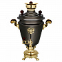 Самовар латунный жаровой 5л "Герб РФ". Форма Рюмка, фотография 1. Интернет-магазин ЛАВКА ПОДАРКОВ