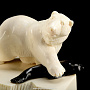 Скульптура "Медведи и нерпа" (рог лося), фотография 4. Интернет-магазин ЛАВКА ПОДАРКОВ