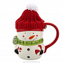 Кружка новогодняя "Снеговик в шапочке" 250 мл, фотография 1. Интернет-магазин ЛАВКА ПОДАРКОВ