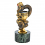 Бронзовая статуэтка "Медицинская змея", фотография 2. Интернет-магазин ЛАВКА ПОДАРКОВ