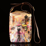 0060896 СУМКА кожа С РОСПИСЬЮ 