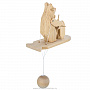 Богородская деревянная игрушка "Медведь капитан", фотография 5. Интернет-магазин ЛАВКА ПОДАРКОВ