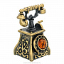 Колокольчик с янтарем "Телефон ретро", фотография 2. Интернет-магазин ЛАВКА ПОДАРКОВ