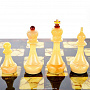 Шахматы деревянные из мореного дуба с янтарем, фотография 2. Интернет-магазин ЛАВКА ПОДАРКОВ