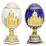0031062/РС-0936-05 Традиции ФАБЕРЖЕ Сувенир ЯЙЦО пасх. "ИСААКИЕВСКИЙ СОБОР" РС-0936-05