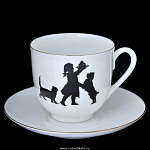 22685 Златоуст ПОДСТАКАННИК "ВЬЕТНАМ"с блюдцем и ложкой   в П/У