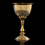 Кубок с позолотой "Цветы". Златоуст