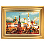 Картина янтарная "Москва. Большой Кремлевский дворец" 60х40 см