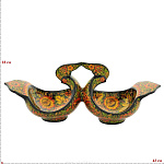 0021095 Хохлома Конфетница "Горлицы" 41*18*14см (авт/р.) 14210410180