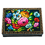  ШКАТУЛКА ПРИНТ "ЦВЕТОЧНЫЕ МОТИВЫ",пион+лютики, 14*10*3,5 см