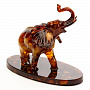 Скульптура из янтаря "Слон", фотография 2. Интернет-магазин ЛАВКА ПОДАРКОВ