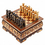 Шахматы деревянные в ларце "Резные", фотография 8. Интернет-магазин ЛАВКА ПОДАРКОВ
