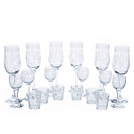 0053015  ГХСЗ G160\134\50 Набор 18 предметов "Вдохновение" (6 бокалов + 6 рюмок + 6 стопок)