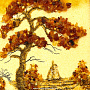 Картина янтарная "Пейзаж №6" 17х20 см, фотография 2. Интернет-магазин ЛАВКА ПОДАРКОВ