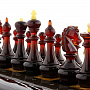 Шахматы из мореного дуба с инкрустацией и фигурами из янтаря, фотография 5. Интернет-магазин ЛАВКА ПОДАРКОВ