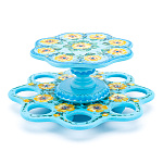 0059497 ПАСХАЛЬНЫЙ НАБОР 2 предмета:Подставка под яйца, под кулич (нат.дерево)