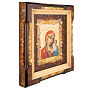 Икона янтарная "Божья Матерь Казанская" 22х24 см, фотография 3. Интернет-магазин ЛАВКА ПОДАРКОВ
