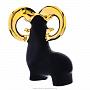 Скульптура "Муфлон черный". Фарфор Вербилки, фотография 3. Интернет-магазин ЛАВКА ПОДАРКОВ