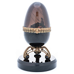 0019017 Обсидиан Сувенир ЯЙЦО-шкатулка "Ноев ковчег"