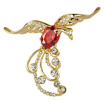 -1214 Традиции ФАБЕРЖЕ  Брошь "ФЕНИКС"