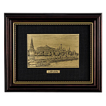 Офорт черно-белый "Кремлевская набережная" 17х22 см