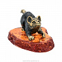 Статуэтка с янтарем "Собака Дворняжка", фотография 2. Интернет-магазин ЛАВКА ПОДАРКОВ