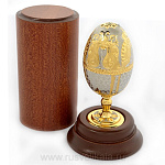 26481/НФ Златоуст Сувенир-РЮМКА "Яйцо"позолота  в П/У 