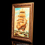 Картина янтарная "Корабль-парусник", фотография 5. Интернет-магазин ЛАВКА ПОДАРКОВ