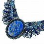 Колье из бисера и лазурита, фотография 1. Интернет-магазин ЛАВКА ПОДАРКОВ