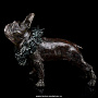 Бронзовая статуэтка "Собака Кеша с венком". Авторская работа., фотография 2. Интернет-магазин ЛАВКА ПОДАРКОВ