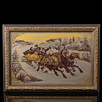 204950 Златоуст ГРАВЮРА "РУССКАЯ УДАЛЬ" в раме 00416