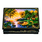 200641 Шкатулка  ПЕЙЗАЖ ЛЕТО, 9*5*3 см