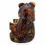 Подставка для бутылки из янтаря "Медведь", фотография 6. Интернет-магазин ЛАВКА ПОДАРКОВ