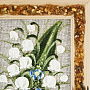 Панно в янтарной раме "Букет цветов" 12,5х16,5 см, фотография 3. Интернет-магазин ЛАВКА ПОДАРКОВ